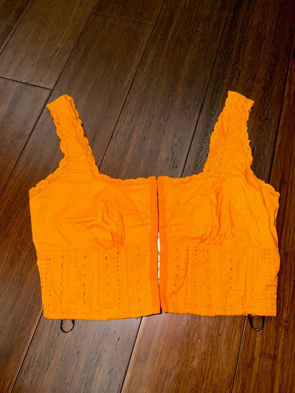 eyelet crochet lace Forever 21 Shirt Small Top
